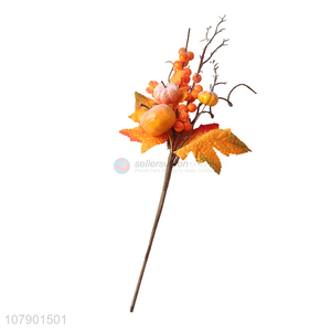 New product autumn harvest artificial pumpkins fall leaves home decoration