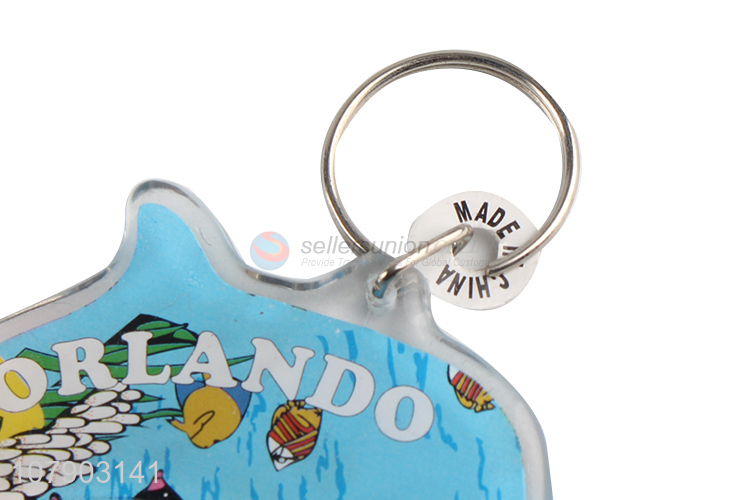 Promotional Colorful Dolphin Shape Acrylic Key Rings Best Key Chain