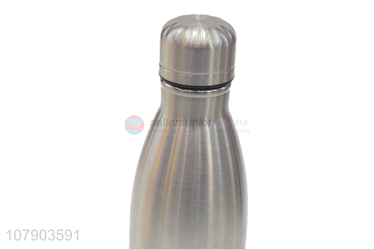 Best price silver stainless steel double wall vacuum cup water bottle