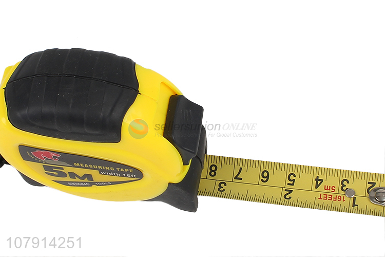 Good quality yellow portable telescopic tape measure tool tape