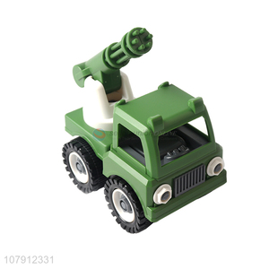 High quality chilldren educational military truck toy car model toy