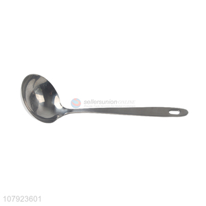 Wholesale cook tools stainless steel soup ladle spoon with long handle