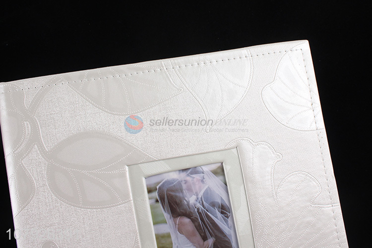 Wholesale high-end embossed pu leather 6*8 wedding photo albums holds 200 photos