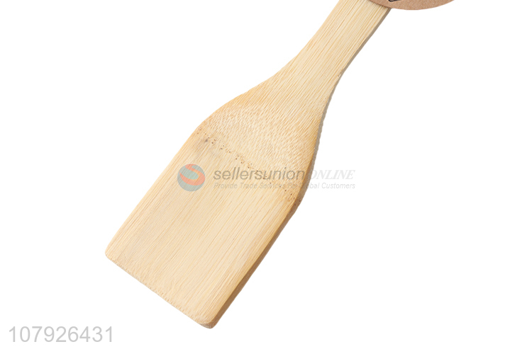 Good quality cooking utensils reusable bamboo turner kitchen frying spatula