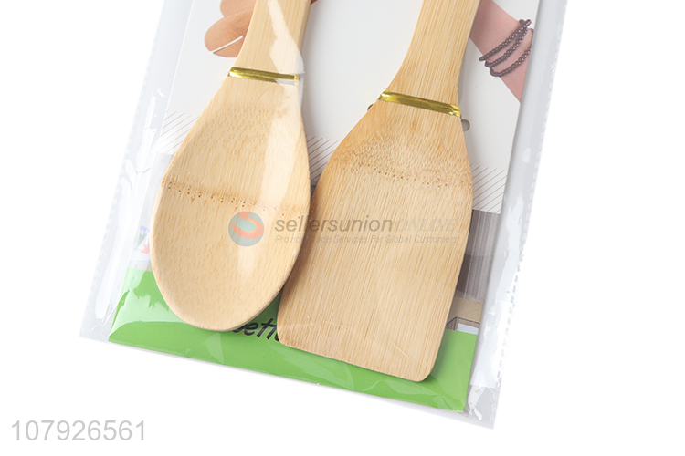 Popular product eco-friendly bamboo kitchen cookware set cooking utensils set