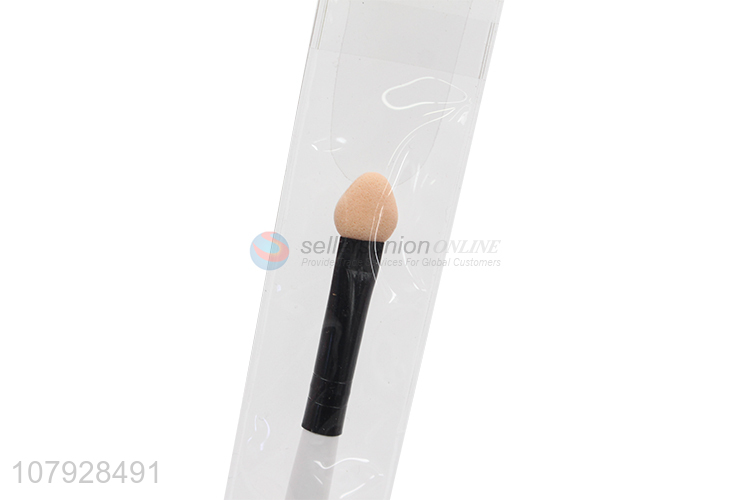 Good quality white universal double-head eyeshadow brush for ladies