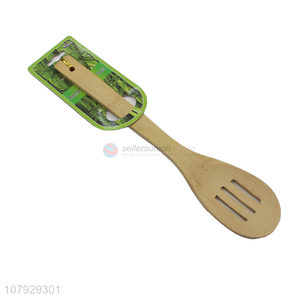 Factory direct sale bamboo three-hole drain shovel universal kitchenware