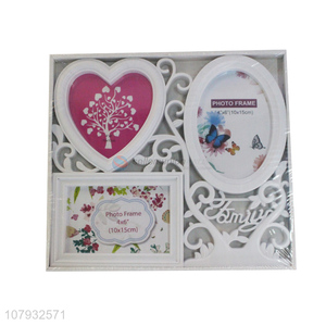 Top selling home décor plastic picture photo frame set with cheap price