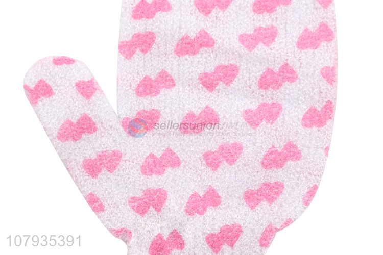 Hot sale exfoliating dead skin remover bath glove for cleaning