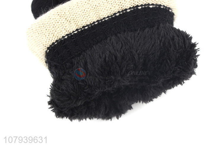 Latest Comfortable Ladies Knitted Gloves Winter Warm Gloves