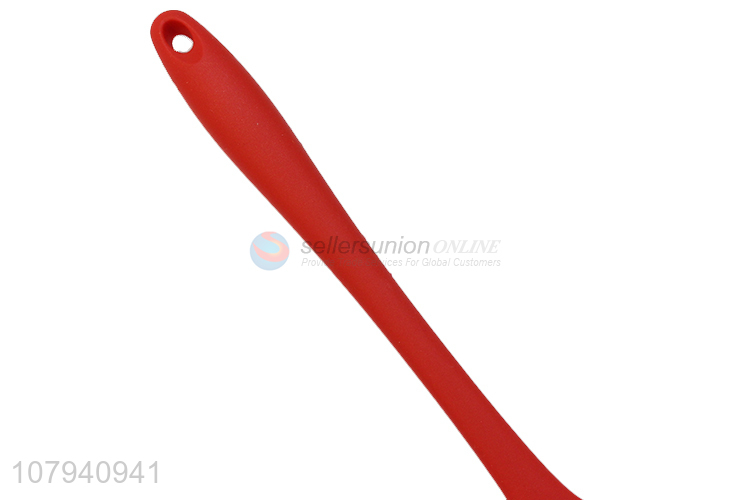 Online wholesale red durable long handle cooking spoon