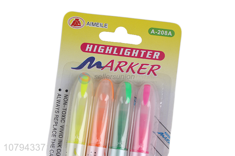 New arrival eco-friendly non-toxic students highlighter marker