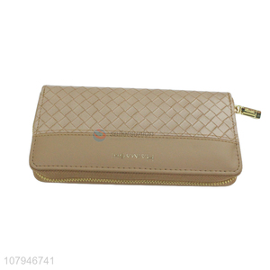 Top selling durable portable women long zipper <em>wallet</em> wholesale