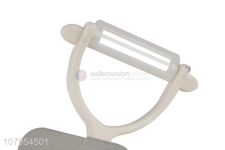 China manufacturer ceramic vegetable fruit peeler with plastic handle