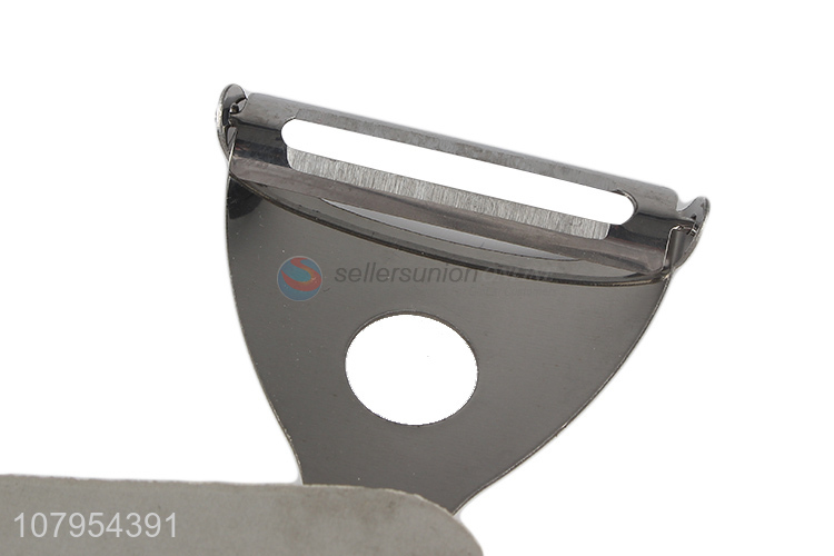 Wholesale durable stainless steel flat fruit and vegetable peeler