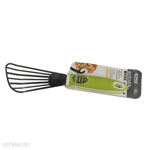 Good quality plastic handle stainless steel slotted turner fish steak spatula