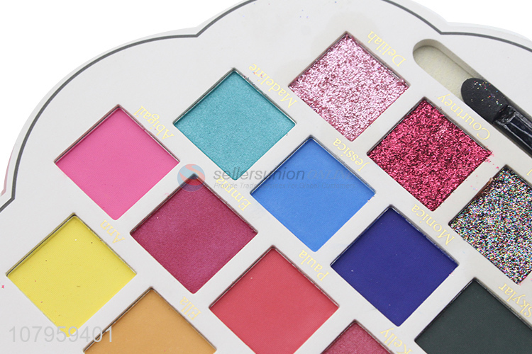 Yiwu market ladies makeup colorful 23 colors eyeshadow palette