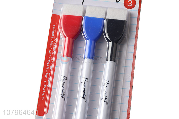 Yiwu wholesale creative marker pen with eraser multifunction maker pen