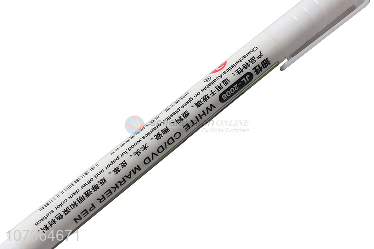 Good wholesale price white creative marker pen graffiti pen 12pcs