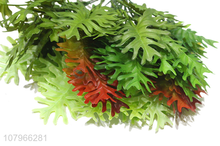 Hot selling green fan leaf creative decoration fake grass