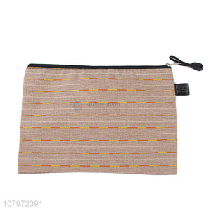 Creative design polyester fashion <em>file</em> document storage <em>bag</em> with zipper