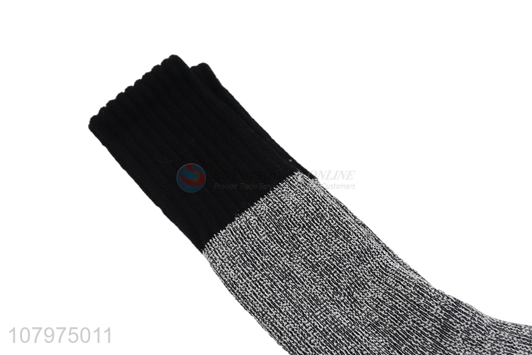 Online wholesale men winter anti-slip floor socks acrylic crew socks