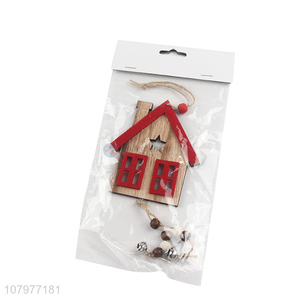 High Quality Small House Wooden Craft Ornament For Christmas Decoration