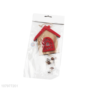 Factory Supplies Christmas Ornament Wooden House Christmas Decorations