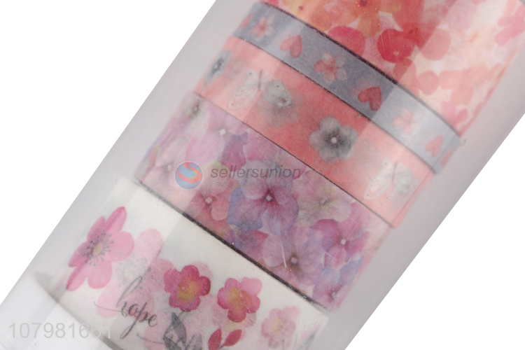 Factory price flower pattern japanese washi tape for decoration