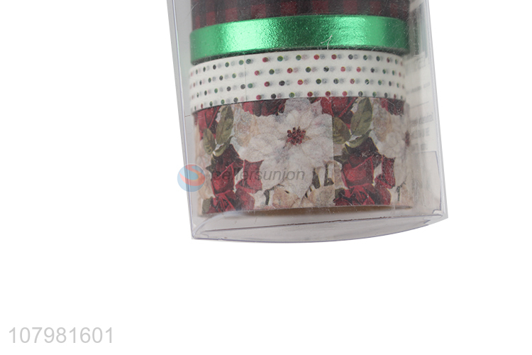 Good selling color printed decoration stationery washi tape set