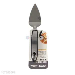 Wholesale silver stainless steel universal pointed spatula for kitchen