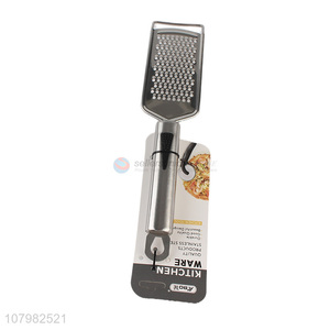 Wholesale silver stainless steel grater with long handle ginger wire planer