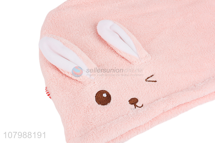 Good quality cartoon design quick dry soft dry hair cap for sale