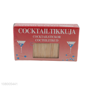 Good quality plastic <em>bamboo</em> <em>stick</em> portable cleaning toothpick for sale