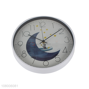 China wholesale white creative wall clock household silent wall clock