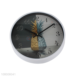 Top quality white round wall clock creative household wall clock