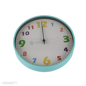 Wholesale price blue living room modern silent wall clock