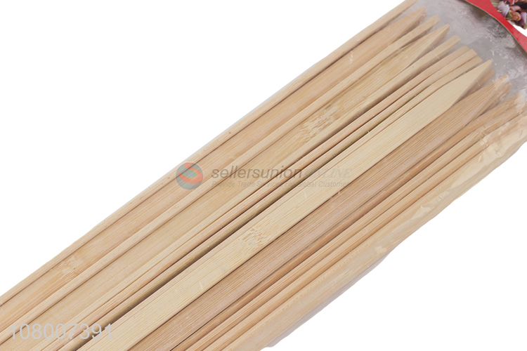 Hot selling natural bamboo hot dog sticks barbecue sticks