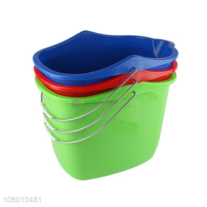 High quality plastic household mop bucket with handle