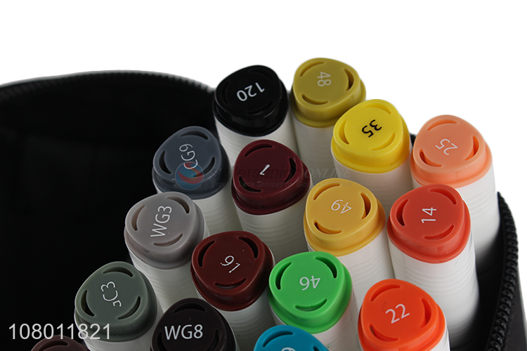 Factory wholesale multicolor triangle pen portable rod oily markers