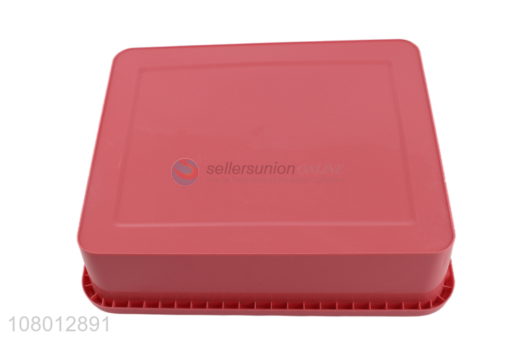 Factory direct sale pink plastic universal storage box with lid