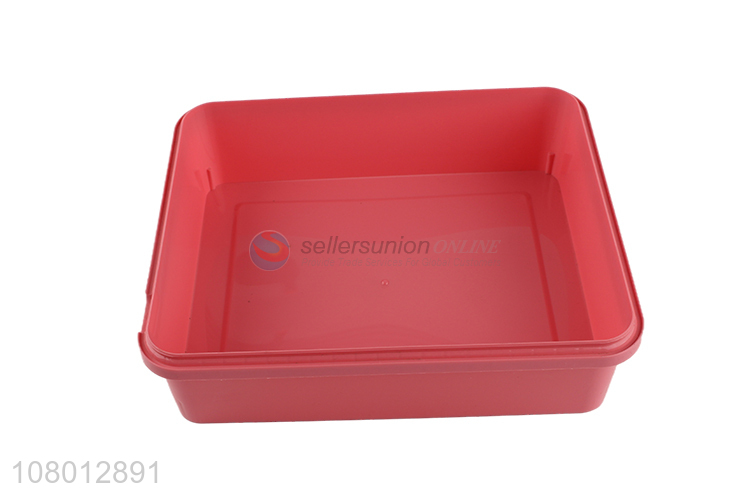 Factory direct sale pink plastic universal storage box with lid