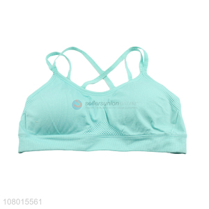 Yiwu market professional fitness yoga bras shockproof sports bra for ladies