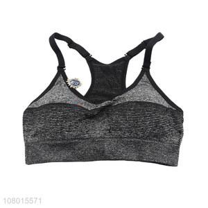 High quality summer breathable wireless soft full supportive fintess yoga bra