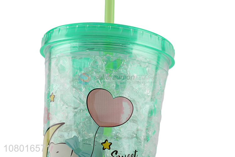 Hot items lovely cartoon cooling tumbler double walled cooling cups