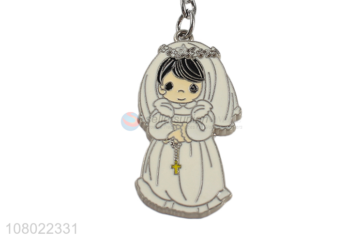 Popular product enamel zinc alloy keychains adorable epoxy key chain