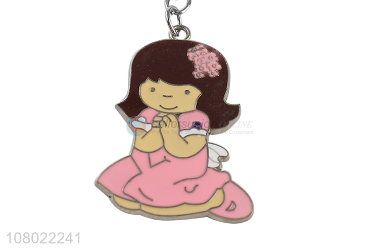 High quality metal keychains kawaii cartoon key ring custom key chain