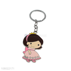 Wholesale cartoon adorable key chain epoxy enamel zinc alloy keychains