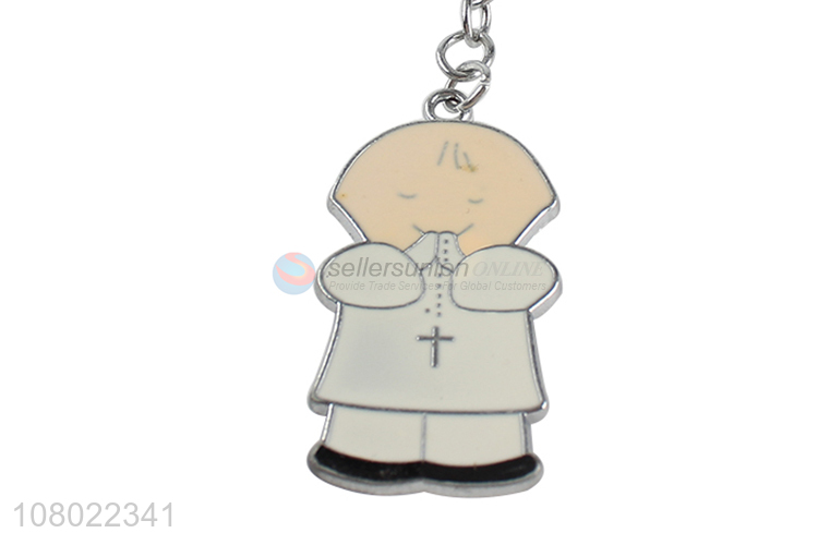 Wholesale cartoon zinc alloy keychains custom 2D 3D epoxy key chain