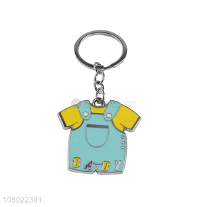 Good quality zinc alloy keychains 2D epoxy cartoon key chain wholesale